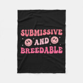 Unterwürfig und paarungsbereit Groovy - Uni-Erwach Fleecedecke (Vorderseite)