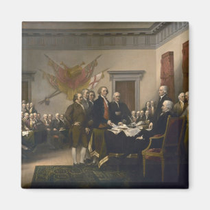 Unterzeichnen der Unabhängigkeitserklärung, am 4 Magnet