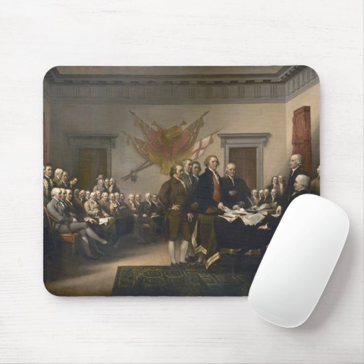Unterzeichnen der Unabhängigkeitserklärung, am 4. Mousepad (Mit Mouse)