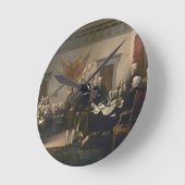Unterzeichnen der Unabhängigkeitserklärung, am 4. Runde Wanduhr (Winkel)