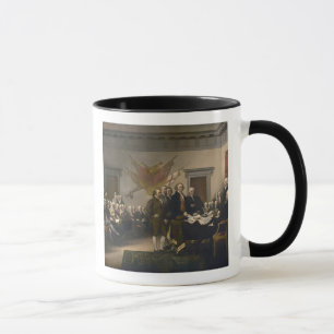 Unterzeichnen der Unabhängigkeitserklärung, am 4 Tasse