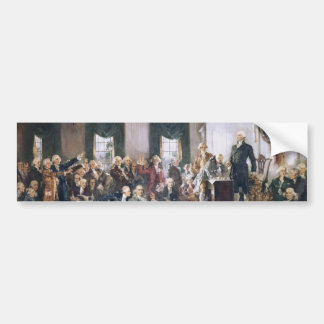 Unterzeichnen der US-Konstitution durch Christy Autoaufkleber