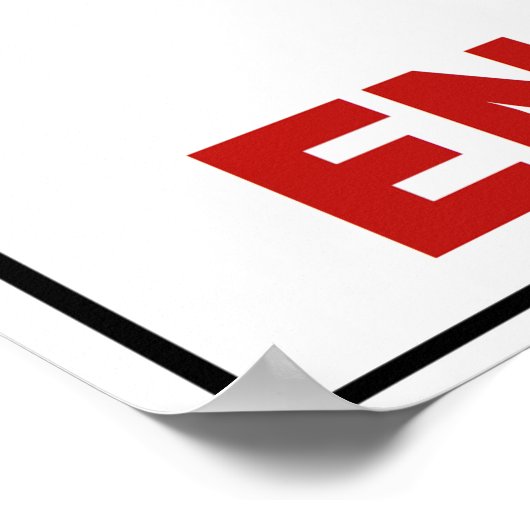 Unterzeichnen Sie das Plakat der Ingenieure nicht (Ecke)