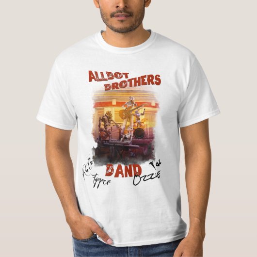 Unterzeichnet Allbot Brothers Band T - Shirt (Vorderseite)