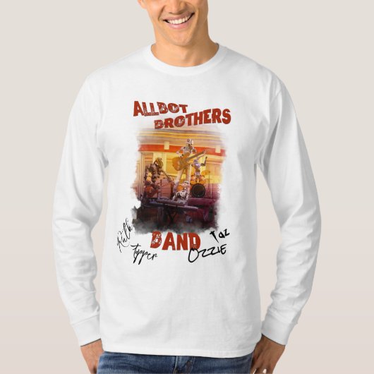 Unterzeichnet Allbot Brothers Band T - Shirt (Vorderseite)