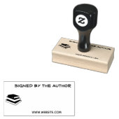 Unterzeichnet durch Autor Buchzeichen für neuartig Gummistempel (Stempel)