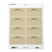 Unterzeichnet durch Autor Ecru Color Chiseled Bow (Vorne)