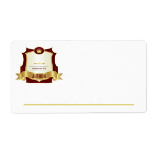 Unterzeichnet durch das Autor-Buchzeichen, Red Gol