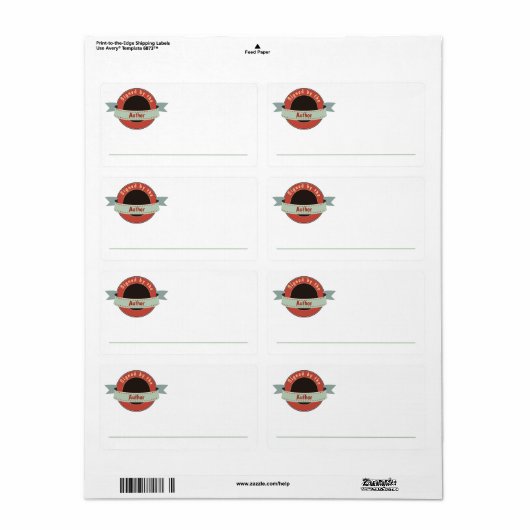 Unterzeichnet durch das Buchzeichen des Autors, (Vorne)