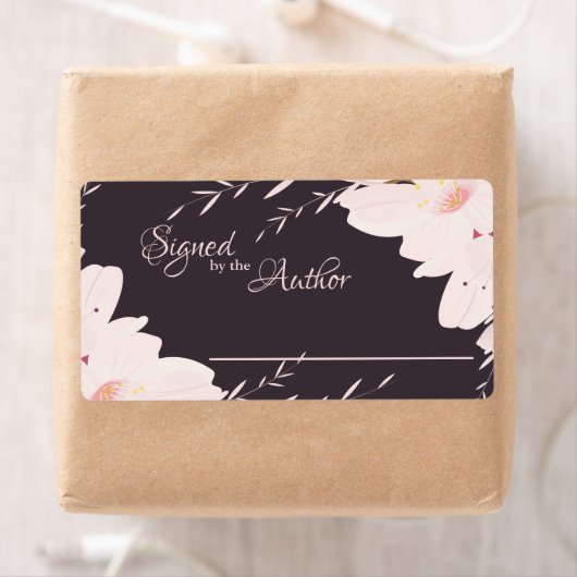 Unterzeichnet durch den Autor, Blume Buchzeichen (Insitu)
