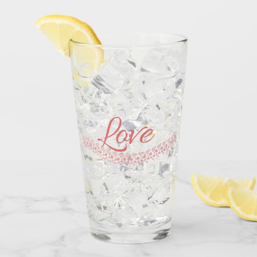 Unterzeichnet mit Liebe Glas (Vorderseite Ice)