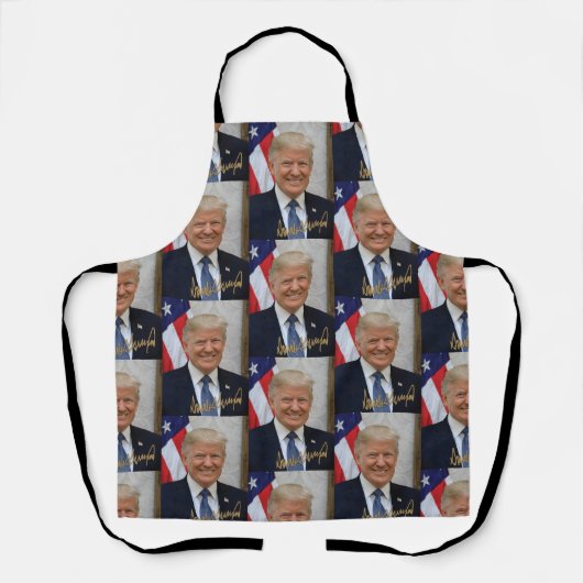 UNTERZEICHNET VON PRÄSIDENT TRUMP SCHÜRZE (Vorderseite)