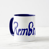 Unterzeichnet von Rembrandt Tasse (Vorderseite Links)