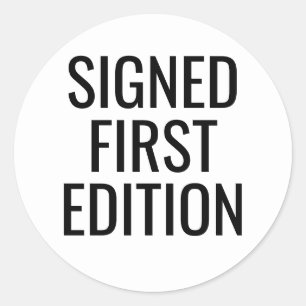 UNTERZEICHNETE Aufkleber für die erste EDITION für