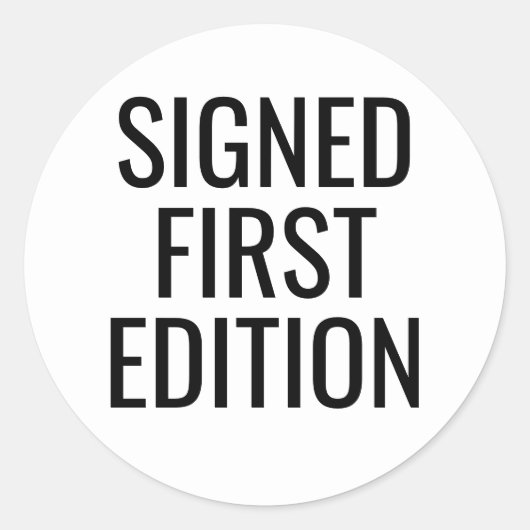 UNTERZEICHNETE Aufkleber für die erste EDITION für (Vorderseite)