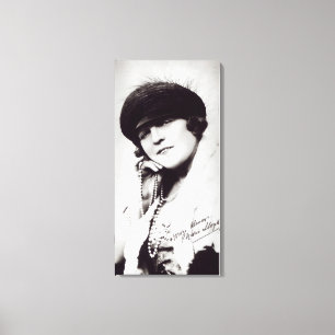 Unterzeichnete Fotografie von Marie Lloyd Leinwanddruck