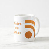 Unterzeichnete Ihre Valentines-Herz-Punkt-Tasse Kaffeetasse (VorderseiteRechts)