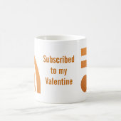Unterzeichnete Ihre Valentines-Herz-Punkt-Tasse Kaffeetasse (Mittel)