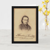 Unterzeichnete Karte von Schauspieler-Edwin-Stand (Gelbe Blume)