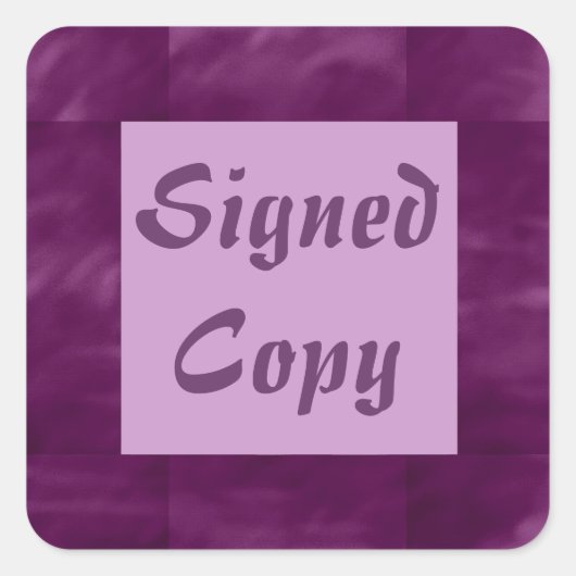 Unterzeichnete Kopie - Aufkleber auf dem Platz (#1 (Vorderseite)