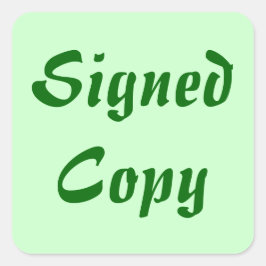 Unterzeichnete Kopie - Aufkleber auf dem Platz (#1