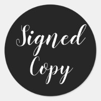 Unterzeichnete Kopie Autor Writer Black