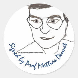 Unterzeichnete Kopie Prof Mattias Desmet Aufkleber