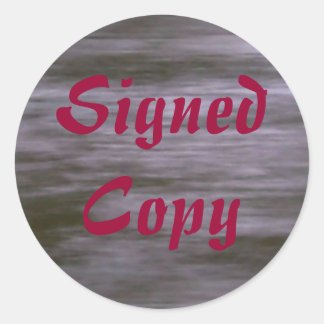 Unterzeichnete Kopie - Rundkleber (#26) Runder Aufkleber