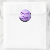 Unterzeichnete Kopie - Rundkleber (#28) Runder Aufkleber (Tasche)