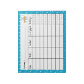 Unterzeichnete Übersicht über das Thema "Fischerei Notizblock (Rotiert)