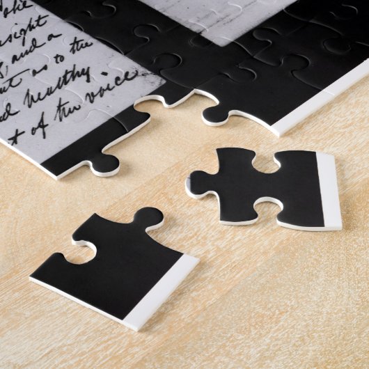 Unterzeichneter Brief, 1887 (Feder auf Papier) Puzzle (Seite)