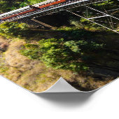 Unterzeichneter Dampfzug in Cairns, Australien Poster (Ecke)