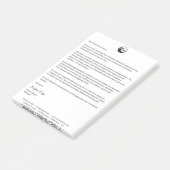 Unterzeichnetes Briefpapier | Post-it Notes Logo g Klebezettel (angewinkelt)