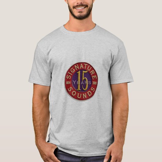Unterzeichnung 15years klingt Künstler-Shirt T-Shirt (Vorderseite)