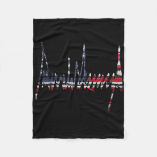 Unterzeichnung 2024 Präsident Patriotic American F Fleecedecke