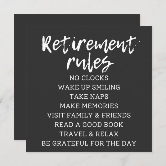 Unterzeichnung der Bestimmungen über die Altersver Einladung (Vorne/Hinten)