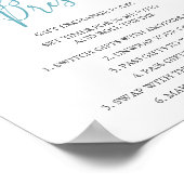 Unterzeichnung der Botanischen Weihnachtsgeschenkr Poster (Ecke)