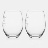 Unterzeichnung der Bronze-Hochzeitsfeier Weinglas Ohne Stiel (Links)