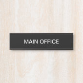 Unterzeichnung der Bürowand oder der Haupt-Bürowan Türschild (Vorderseite )