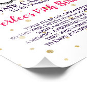 Unterzeichnung der ersten Geburtstagszeit Kapsel | Fotodruck (Ecke)