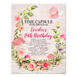 Unterzeichnung der ersten Geburtstagszeit Kapsel | Fotodruck