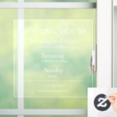 Unterzeichnung der Geschäftsöffnungszeiten | Fenst Fensteraufkleber (Zuhause)