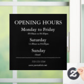 Unterzeichnung der Geschäftsöffnungszeiten | Fenst Fensteraufkleber (Zuhause)