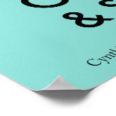 Unterzeichnung der Geschäftszeiten für kleine Unte Poster (Ecke)