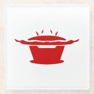 Unterzeichnung der koreanischen GRILLEN (고 기 이) Glasuntersetzer