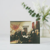 UNTERZEICHNUNG DER UNABHÄNGIGKEIT POSTKARTE (Stehend Vorderseite)