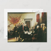 UNTERZEICHNUNG DER UNABHÄNGIGKEIT POSTKARTE (Vorne/Hinten)