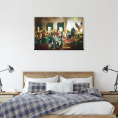 Unterzeichnung der Unabhängigkeitserklärung der US Leinwanddruck (Insitu (Schlafzimmer))