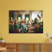 Unterzeichnung der Unabhängigkeitserklärung der US Leinwanddruck (Insitu (Wohnzimmer))