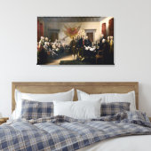 Unterzeichnung der Unabhängigkeitserklärung Leinwanddruck (Insitu (Schlafzimmer))